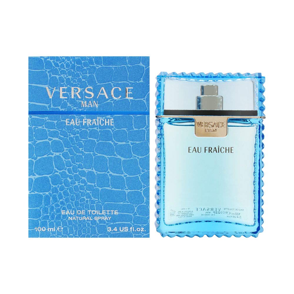 Versace Man Eau Fraiche By Gianni Versace For Men Deodorant Spray 3.4 Oz 3.4 Fl Oz (Pack of 1) Citrus & Woods