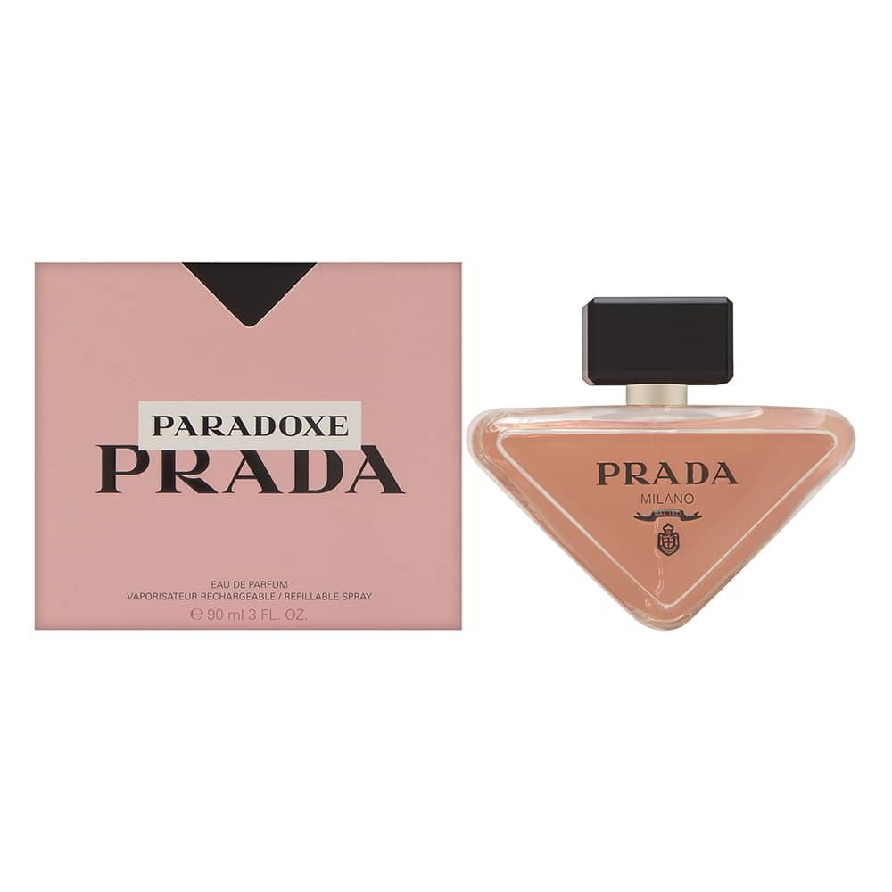 Prada Paradoxe by Prada for Women 3.0 oz Eau de Parfum Spray Rechargeable Floral,Orange,Vanilla 3 Fl Oz (Pack of 1)