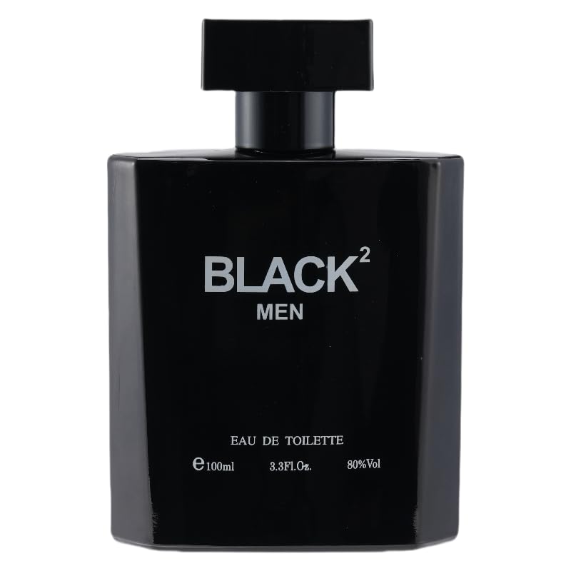 Black Intense Eau de Toilette Spray-Men’s Cologne, Long-Lasting Summer Fragrance for Men-Day and Evening Scent,Leather and Patchouli Fragrance,3.38 fl oz