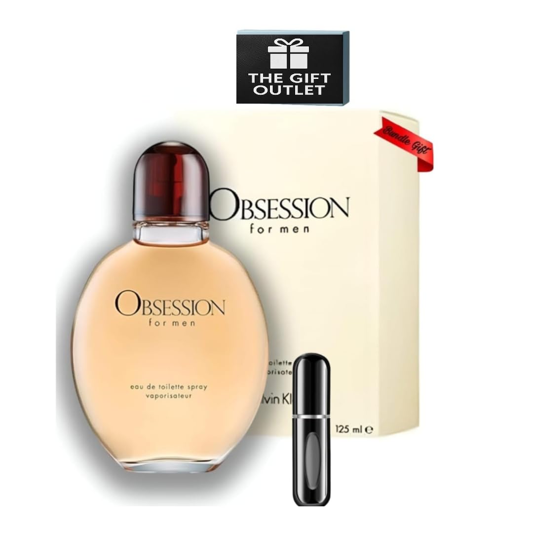 Bundle - Cologne for Men Eau de Toilette Spray 4.2 oz Bundle with Perfume Atomizer