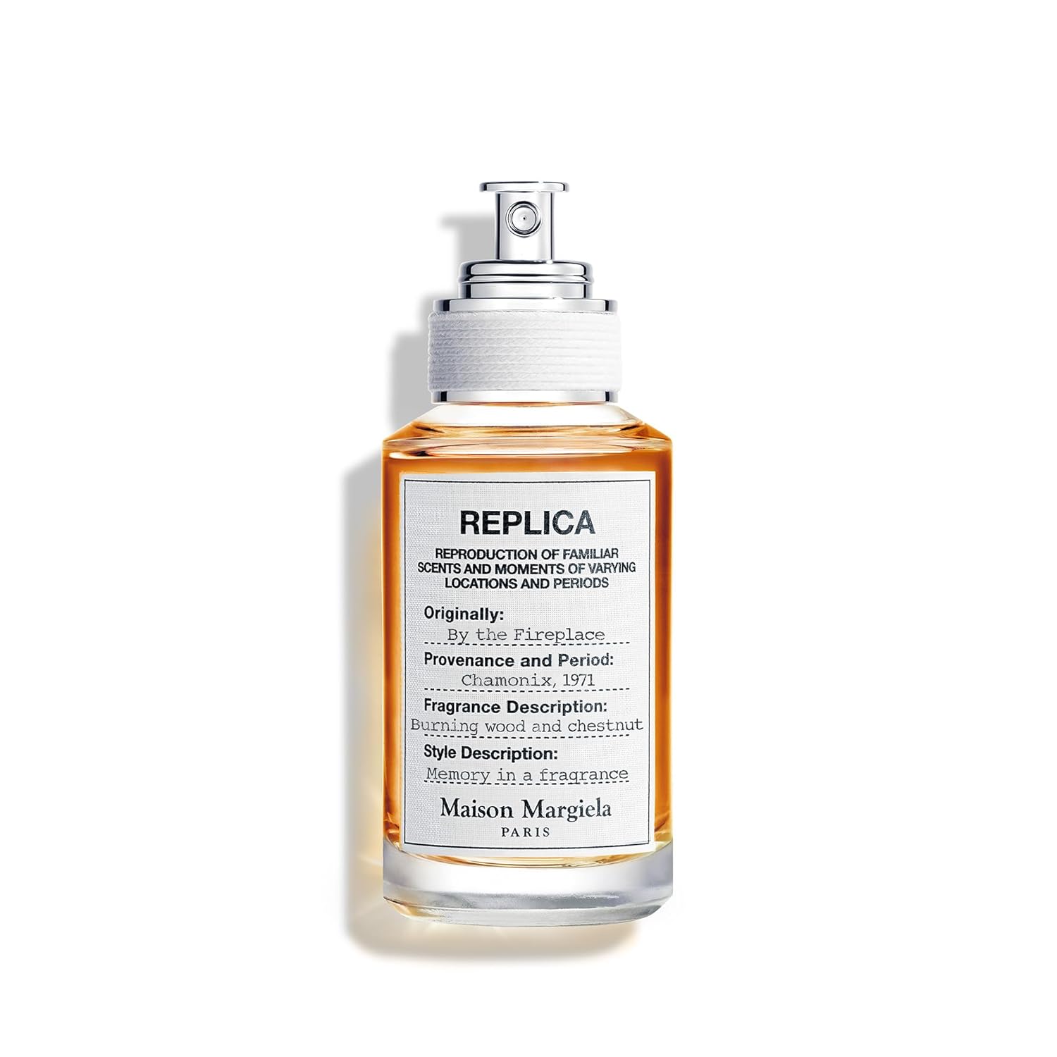 Maison Margiela - Replica - By the Fireplace Eau de Toilette - Warm & Spicy Fragrance - With Chestnut, Wood & Vanilla - 1.0 Fl Oz