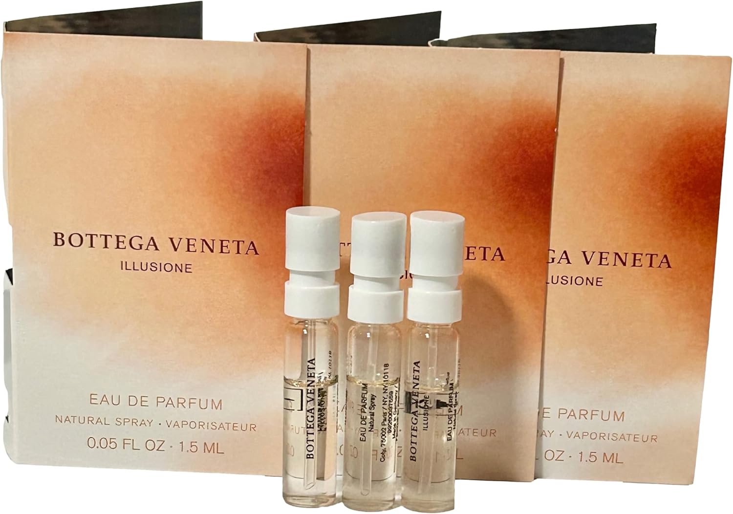 Bottega Veneta Illusione Women Sample EDP 1.5 ml / 0.05 Fl Oz Perfume (Pack of 3)
