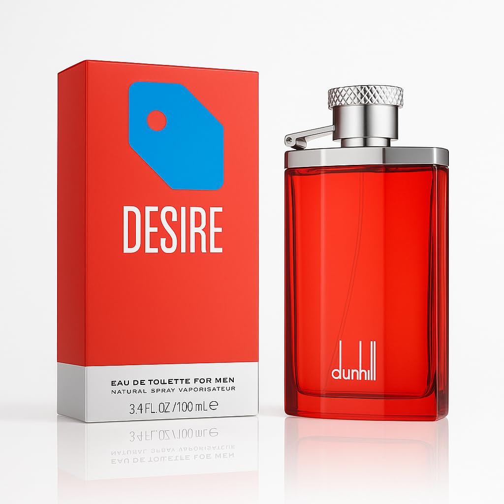 Dunhill Desire Red Eau de Toilette Cologne Spray For Men, 3.4 Fl - Oz 85715801067