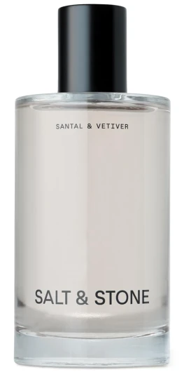 Salt & Stone Body Mist, Santal & Vetiver Scent, Skincare Infused Perfume Hair & Body Spray for Women and Men, Hydrating Fragrance with Glycerin and Red Algae, Vegan, Cruelty Free, 3.4 fl oz