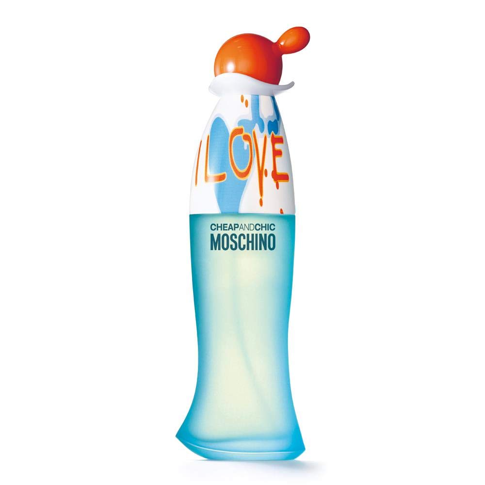 I Love Love Cheap and Chic by Moschino for Women 3.4 oz Eau de Toilette Spray 3.4 Fl Oz (Pack of 1)