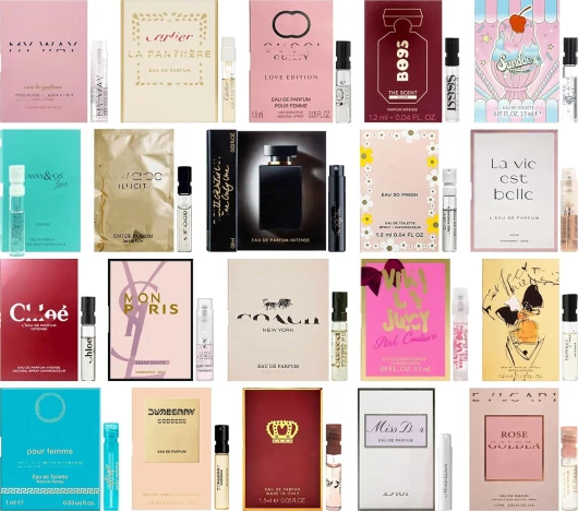 Perfume High End Designer Fragrance Sampler Set for Women - (Pack of 6 Sample Vials)