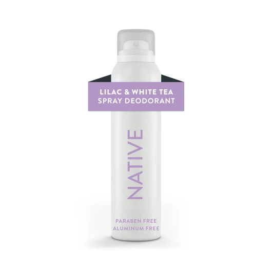 Deodorant & Body Spray Contains Naturally Derived Ingredients - Deodorant for Women and Men, All Day Odor Protection, Aluminum and Hydrocarbon Propellant Free - Lilac & White Tea