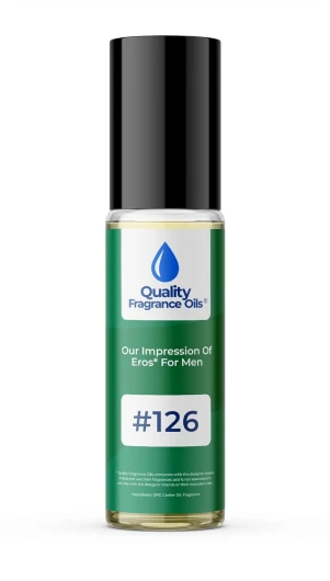 ' Eros for Men Impression #126 - Long-Lasting Perfume Oil, Alcohol-Free, Strong Scent, 10ml Roll-On - Affordable Alternative to Designer Fragrances