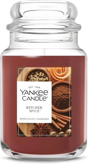 Kitchen Spice, Fall Scented Candle, 22oz Large Jar with up to 150 Hour Burn Time Kitchen Spice New Large Jar