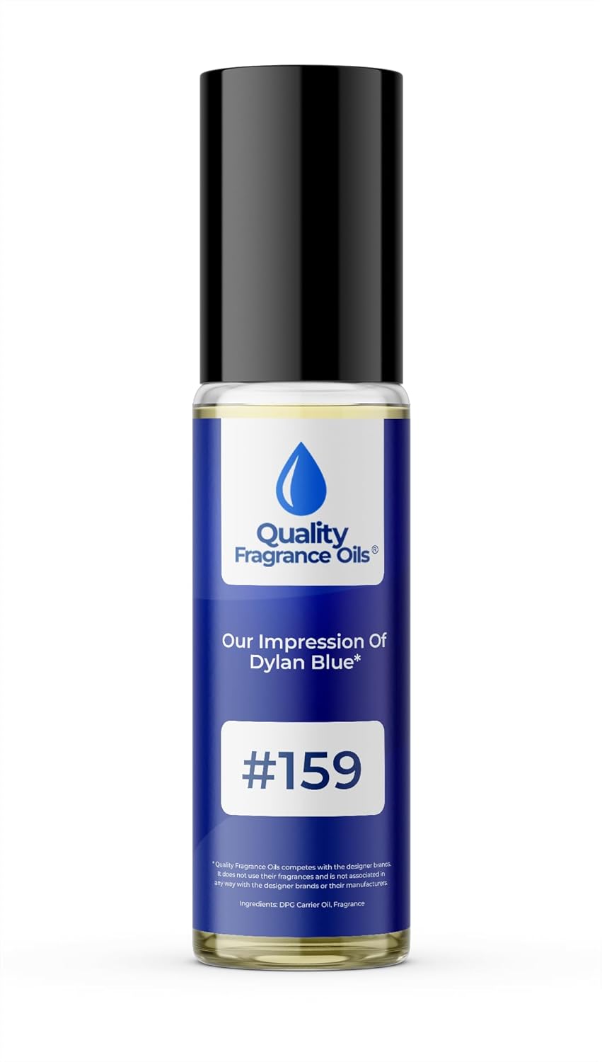 ' Dylan Blue for Men Impression #159 - Long-Lasting Perfume Oil, Alcohol-Free, Strong Scent, 10ml Roll-On - Affordable Alternative to Designer Fragrances