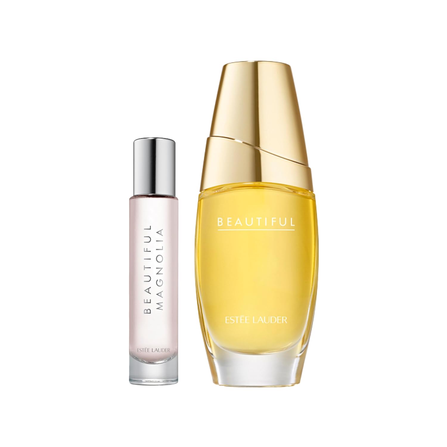 Estée Lauder Beautiful 1 Fl Oz + Beautiful Magnolia 0.34 Fl Oz Eau de Parfum Sprays Travel Set - Classic & Modern Floral Women’s Perfume