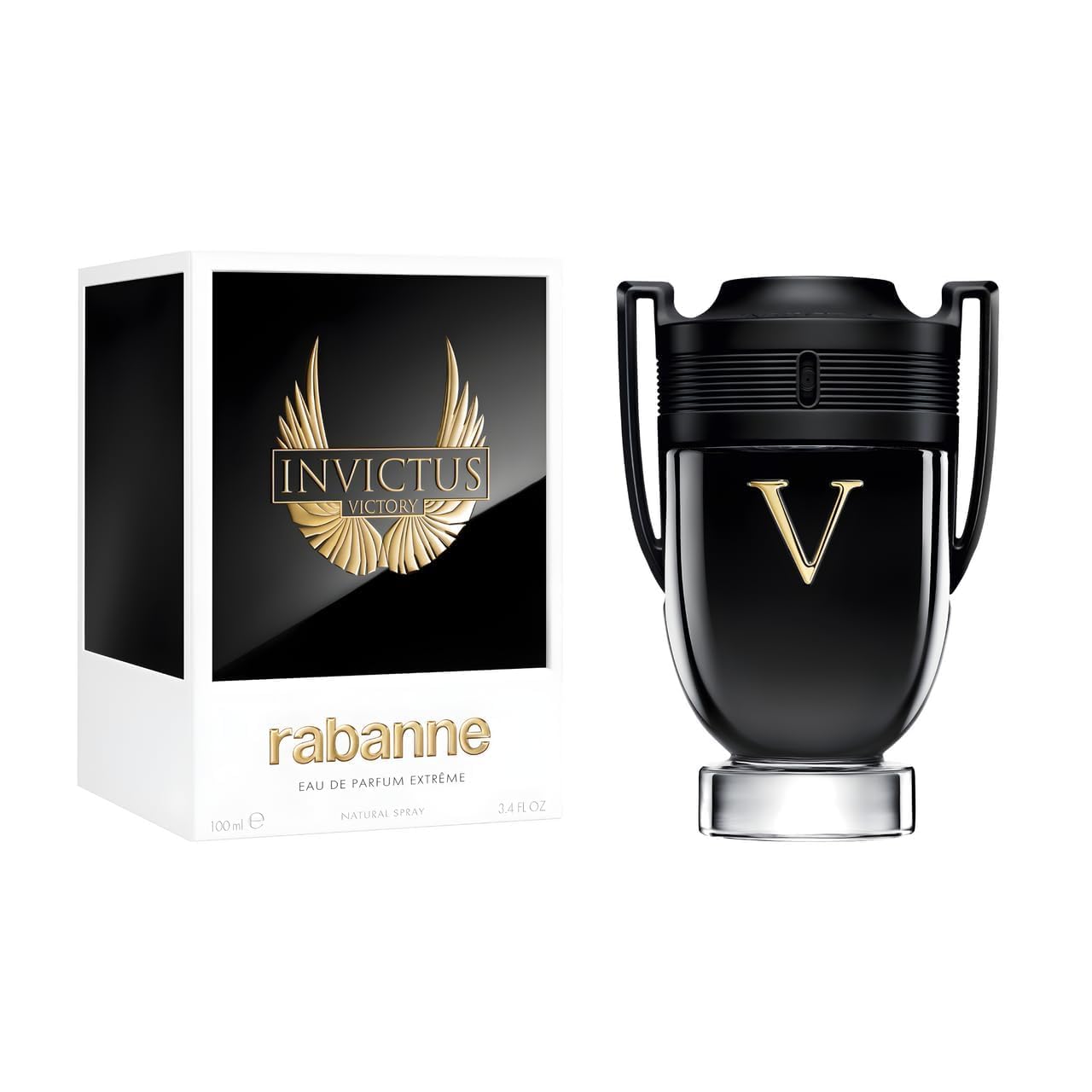 Invictus Victory by Paco Rabanne for Men 3.4 oz Eau de Parfum Extreme Spray 3.4 Fl Oz (Pack of 1)