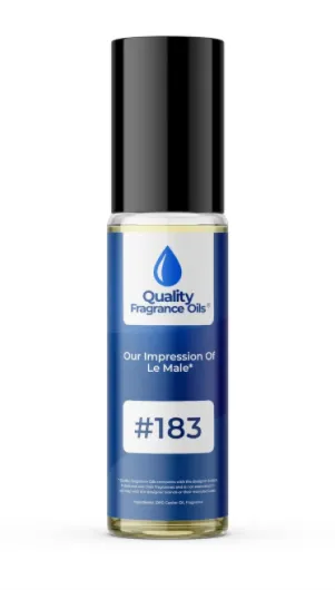 ' Le Male for Men Impression #183 - Long-Lasting Perfume Oil, Alcohol-Free, Strong Scent, 10ml Roll-On - Affordable Alternative to Designer Fragrances