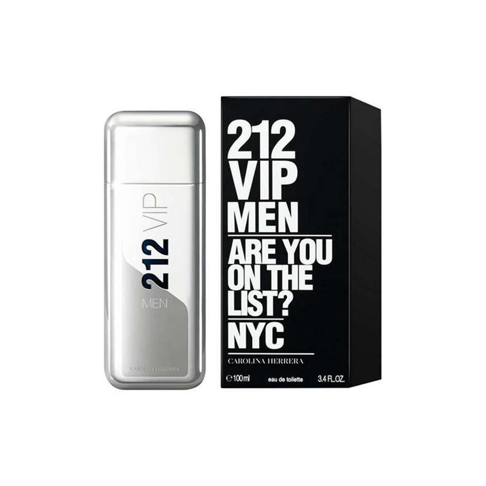 Carolina Herrera 212 VIP Eau De Toilette Spray 100ml/3.3oz 3.4 Fl Oz (Pack of 1)