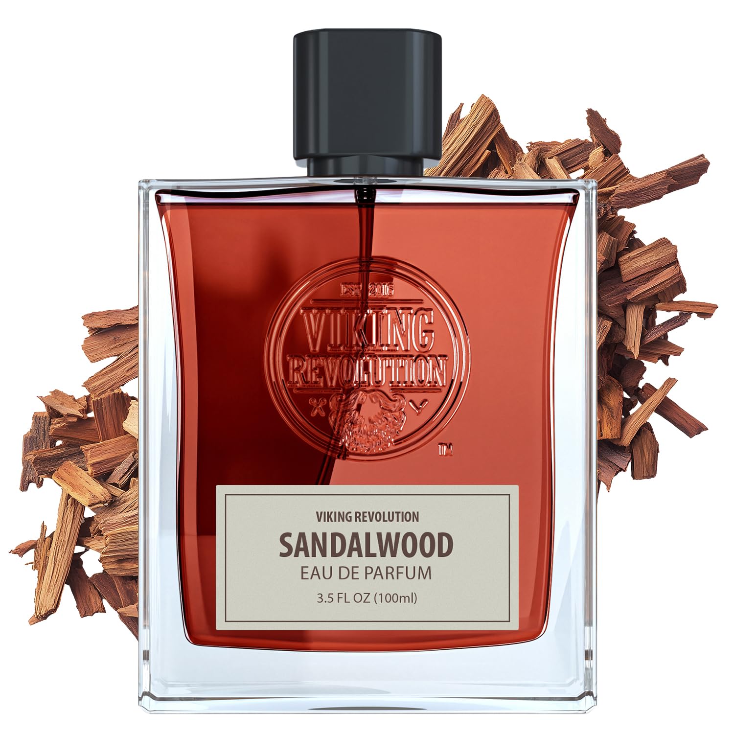 Sandalwood Cologne for Men - Eau de Parfum - Woody Sandalwood Perfume with Notes of Cedar, Cypress, Plum Blossom, Lemon, Balm, Vanilla - Gifts for Men 3.5 Fl Oz Sandalwood 3.5 Fl Oz (Pack of 1)