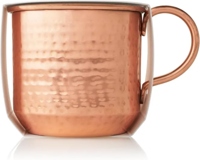 Simmered Cider Copper Candle - Warm & Spicy Apple Scented Candles for Home - Notes of Apple, Clove, and Cardamom - Luxury Gifts for Women & Men - Fall Decor (Copper Cup, 10 oz)