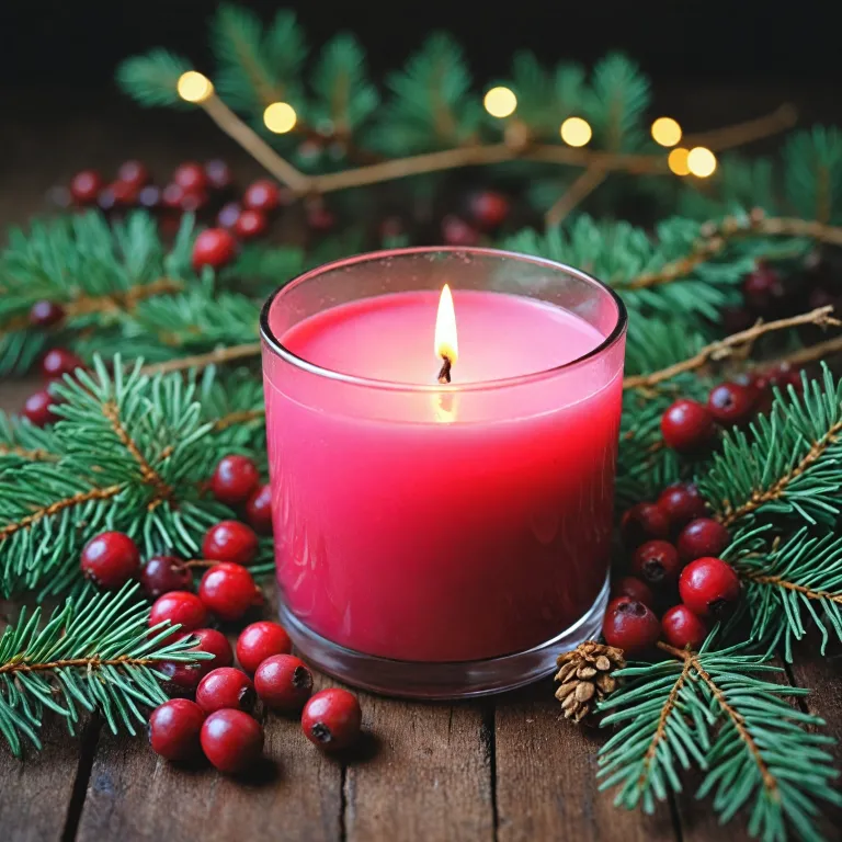 The Allure of a Frosted Cranberry Candle