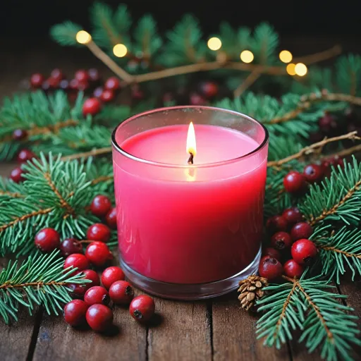 The Allure of a Frosted Cranberry Candle