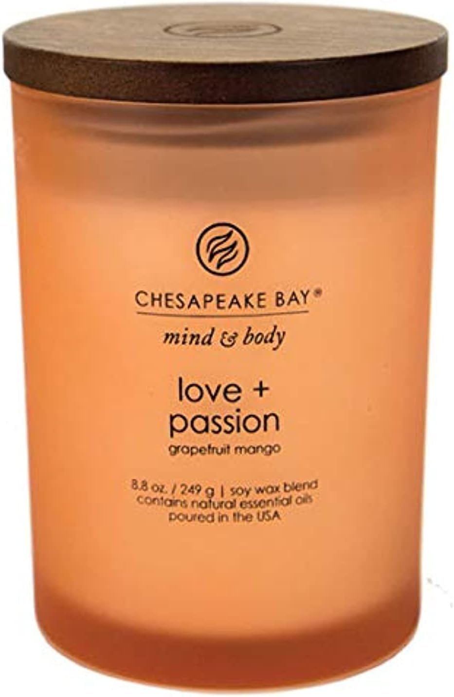 PT31905 Scented Candle, Love + Passion (Grapefruit Mango), Medium, Home Décor Love + Passion Medium Jar