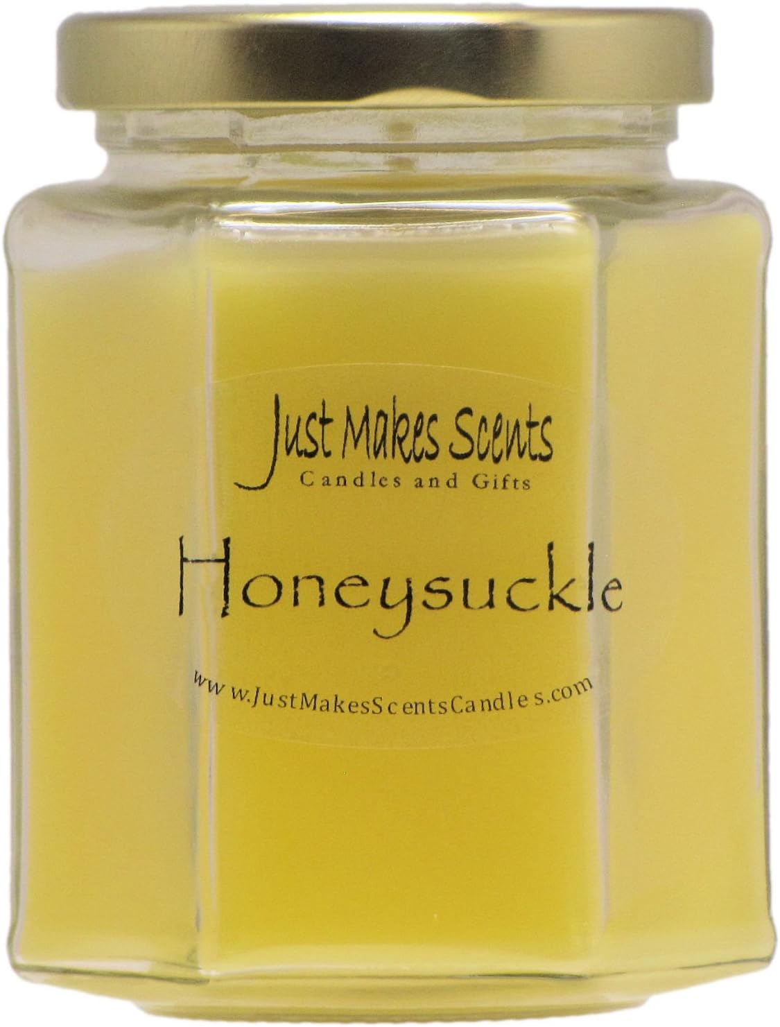 Honeysuckle Scented Blended Soy Candle - Hand Poured Spring Candles - Made in The USA by by Just Makes Scents Candles & Gifts One Candle