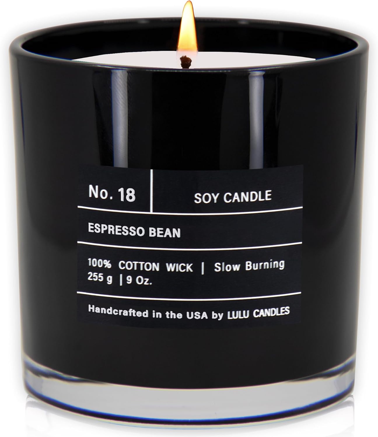 Espresso Bean - Luxury Scented Soy Jar Candle - Hand Poured in The USA - Highly Scented & Long Lasting (9 Oz.) Espresso Bean 9 Oz.