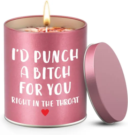 Birthday Gifts for Women,Valentines Galentines Day Gifts for Her Girlfriend,Mothers Day Gifts,Sister Gifts for Sisters,Friendship Gifts,Christmas Stocking Stuffers,Scented Candle Funny Gifts ldeas Rose Gold