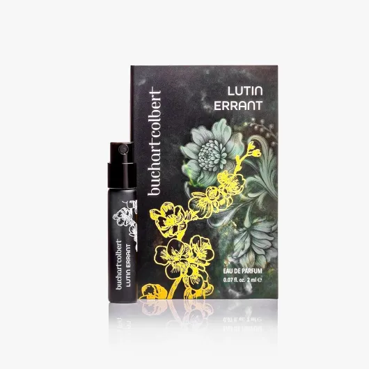 Lutin Errant Fragrance 2mL – Niche Eau de Parfum – Dry Woods, Coconut & Amber Perfume for Men & Women with White Musk & an Earthy Mushroom Heart 0.07 Fl Oz (Pack of 1)