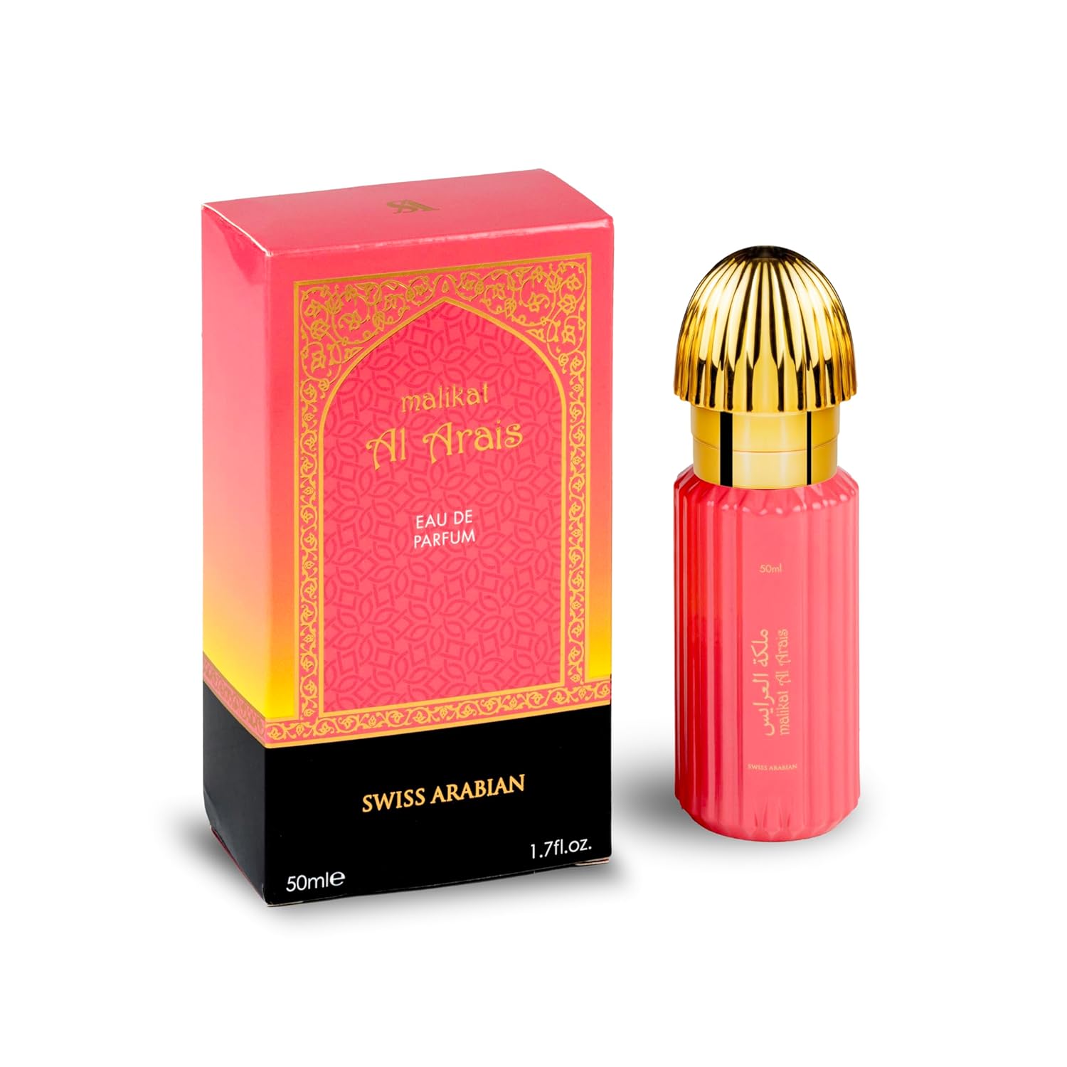 Malikat Al Arais - Perfume for Women and Men - Fruity Floral Top Notes of Raspberry, Apple, Violet, and Orange Blossom - 1.7 oz