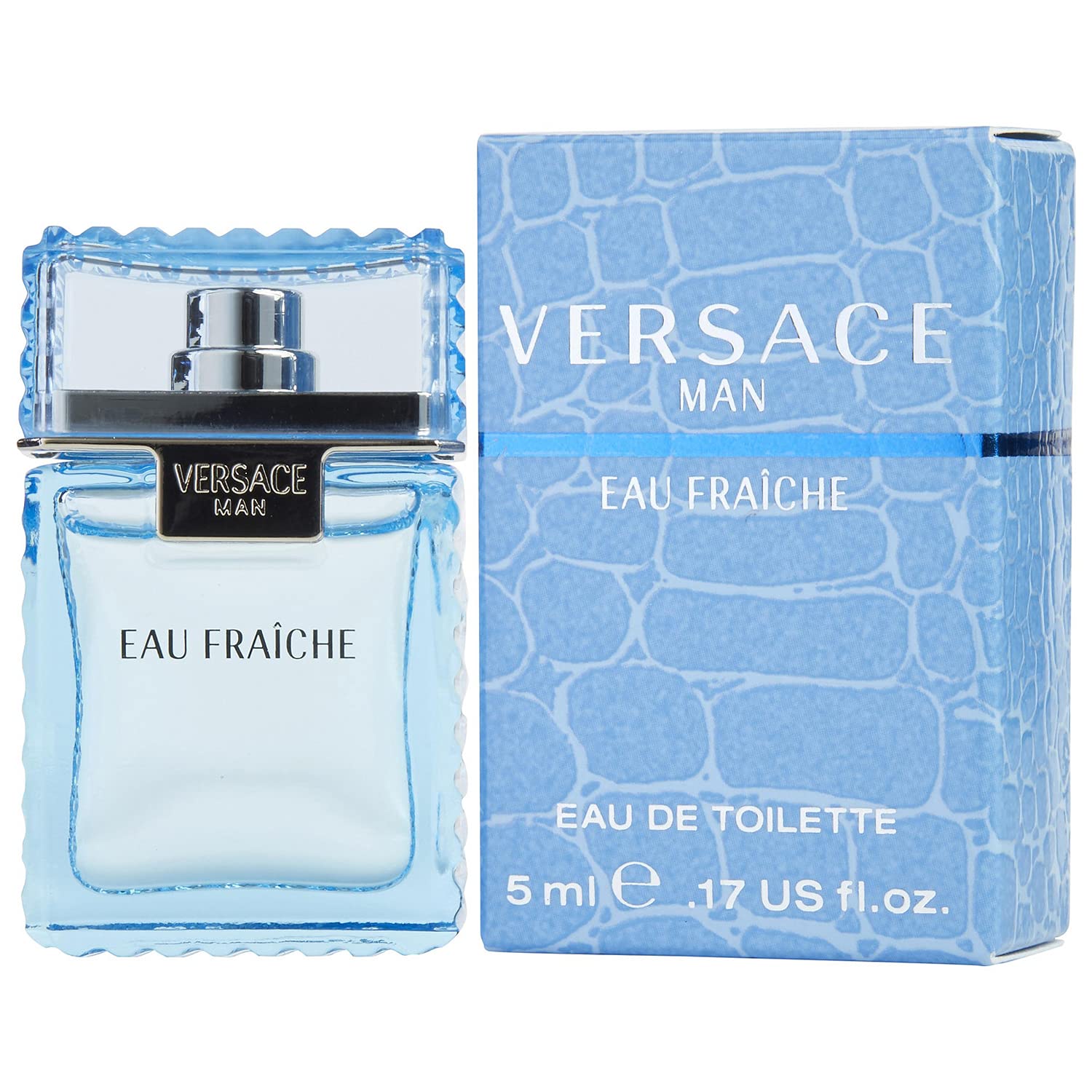 Versace Man Eau Fraiche By Edt Splash (Mini) For Men 5 Ml 0.17 Fl Oz (Pack of 1) Cedar,Lemon