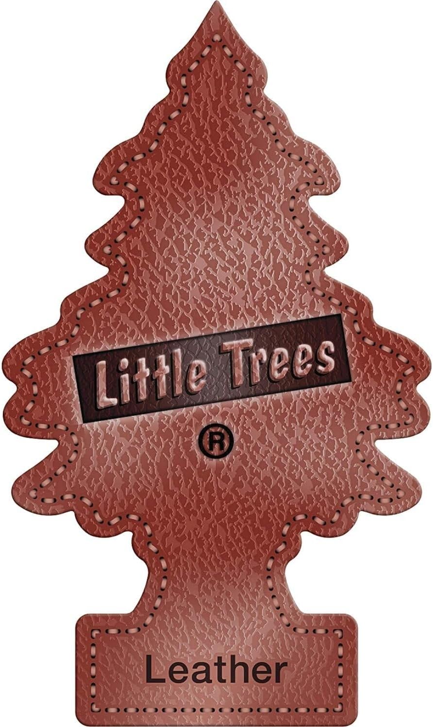 Car Air Freshener - Hanging Paper Tree for Home or Car - Leather - 3 Pack NO-VALUE 1 Count (Pack of 3)