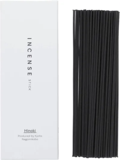 Kyoto Hinoki Incense Sticks - Japanese Temple Aroma, Ideal for Relaxation & Meditation, Approx - 60 Sticks (0.044 Pounds) - Premium Quality Incense for Spiritual & Home Use Nagomikobo