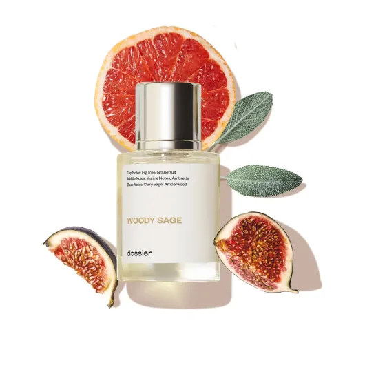 Woody Sage - Eau de Parfum - Inspired by J.Malone's Wood Sage & Sea Salt - Perfume Luxury - Pure Infused - Paraben Free - Vegan - For Women Men Unisex - Fragrance 1,70z (Spray 50ml) 1.7 Fl Oz (Pack of 1)