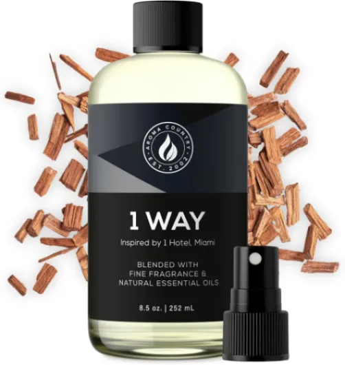 1 Way Diffuser Oil - Luxury Hotel Santal Fragrance Oil for Diffuser Refill, Sandalwood Home Aroma Diffusers & Room Spray - My Way Premium Aromatherapy Oils & Home Scent (8.5 Fl Oz) 1 Way - My Way 8.5 Fl Oz (Pack of 1)