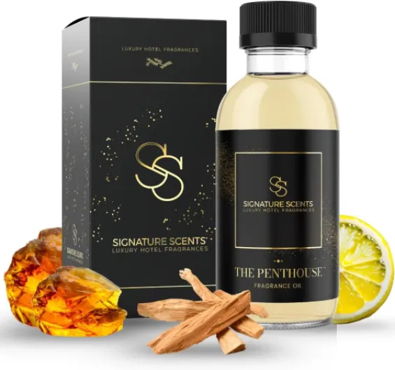 Luxury Hotel Diffuser Oil for Hotels and Homes - Aromatherapy Oils for use with an Essential Oil Diffuser at Home - Fragrance-Scent Diffuser Oil Blend (The Penthouse) 4.05fl oz (120ml) The Penthouse 4.05 Fl Oz (Pack of 1)