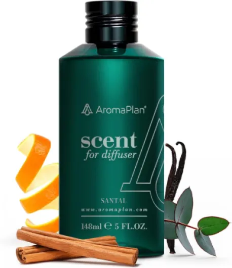 Hotel Scents Santal 5 Fl Oz (148ml), Home Luxury Aroma & Hotel Fragrance Diffuser Oil- Hotel Diffuser Oil for Aromatherapy- USA Made, Bigger Bottle, Bolder Aroma & Longer Lasting Santal 5 Fl Oz (Pack of 1)