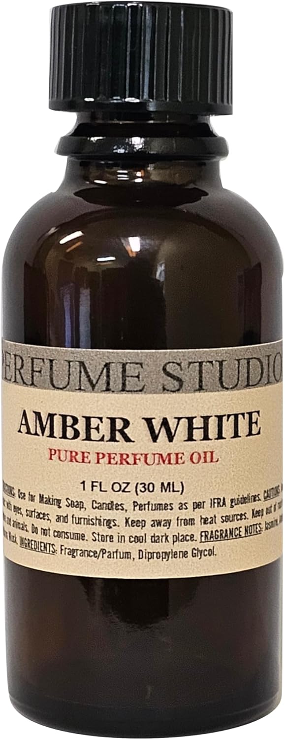 100% Pure Fragrance Oil Impression Compatible with: (Amber White, 1oz)
