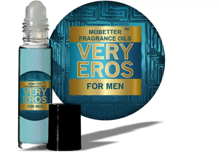 Very Eros Men Cologne Body Oil, Travel Size - Long Lasting Fragrance, Inspired By Eros Men