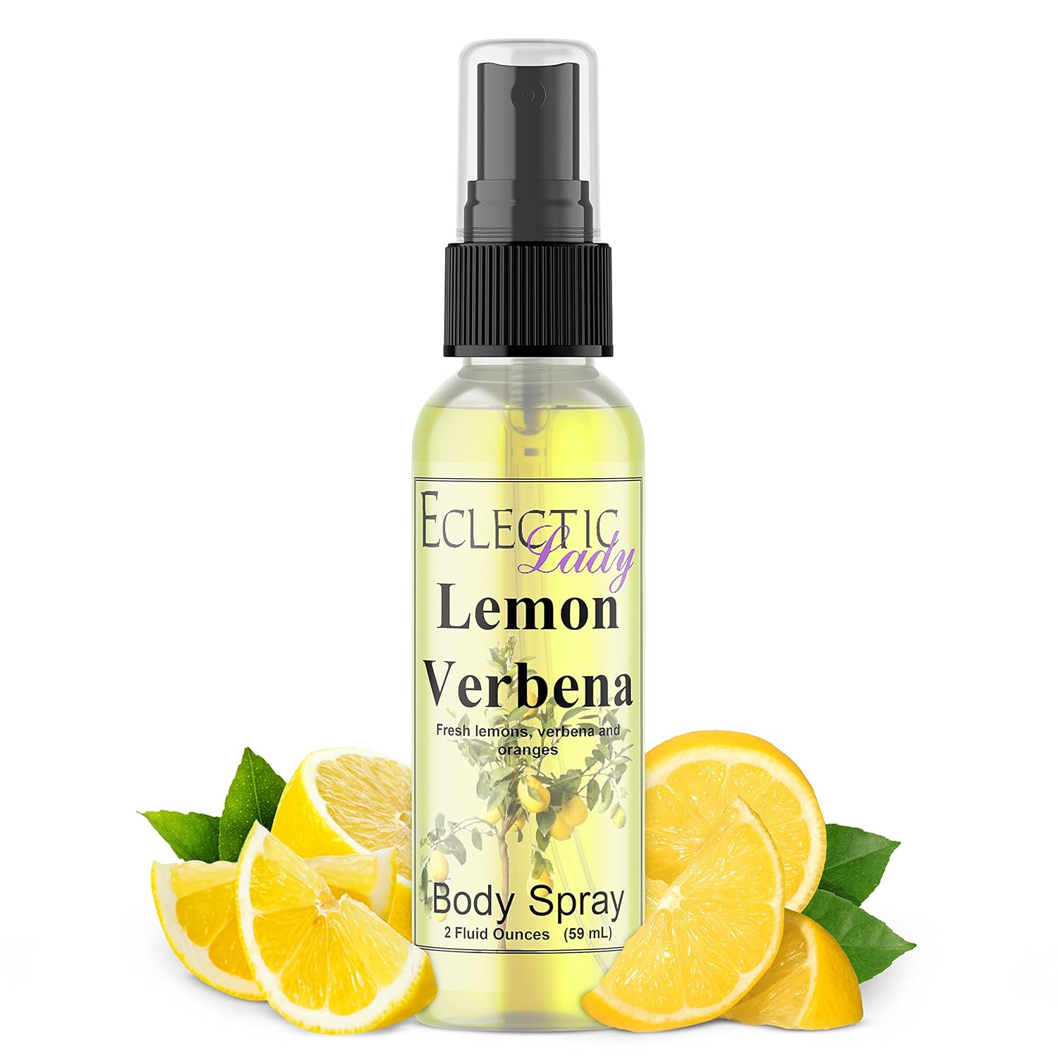 Lemon Verbena Body Spray, 2 ounces, Body Mist for Women with Clean, Light & Gentle Fragrance, Cologne with Soft, Subtle Aroma For Daily Use 2 Fl Oz (Pack of 1)