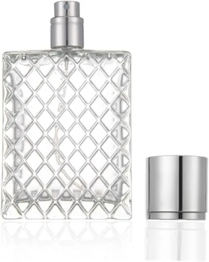 100ml 3.4 oz Refillable Spray Perfume Bottles large cosmetic Fine Mist Atomizer Empty Portabe Clear Glass Essential Oil Container for Travel