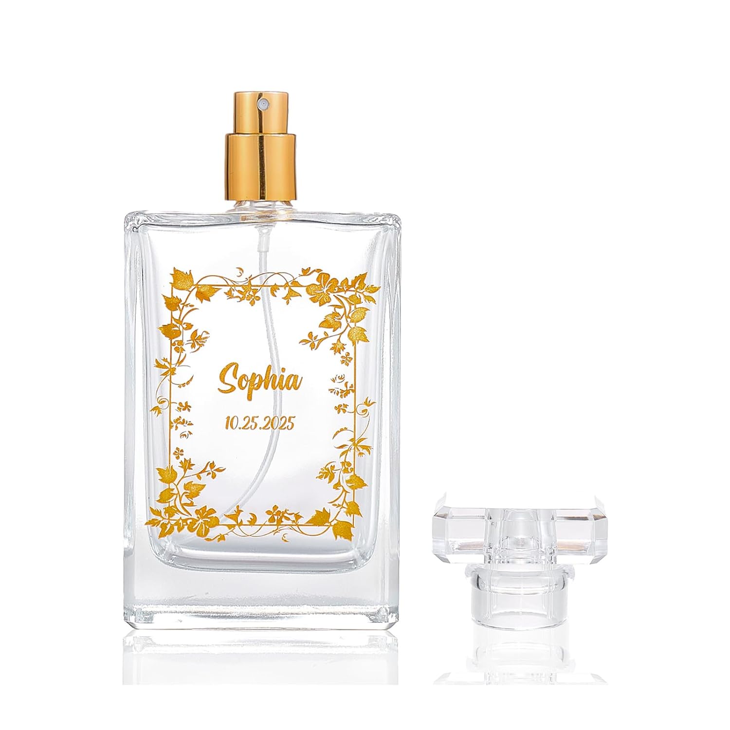 Personalized, Empty, Reusable Perfume Bottles - Custom Glass Perfume Bottles Are Portable And Refillable, Perfect For Travel, Friends, Or Mothers.