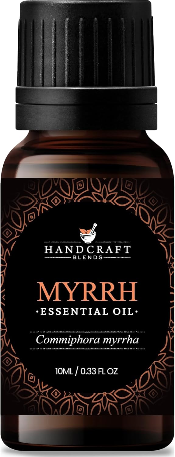 Myrrh Essential Oil – 0.33 Fl Oz – 100% Pure and Natural – Premium Grade Essential Oil for Diffuser and Aromatherapy, Skin, Massage, Candle and Soap Making Fragrance Myrrh 0.33 Fl Oz (Pack of 1)