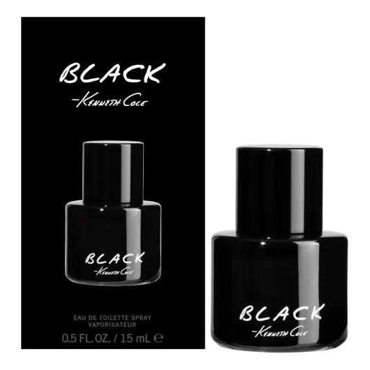 Kenneth Cole Black Eau de Toilette Spray Cologne for Men 0.5 Fl Oz (Pack of 1)