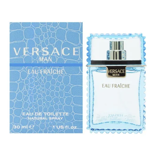 Versace Man Eau Fraiche by Versace for Men 1.0 oz Eau de Toilette Spray 1 Fl Oz (Pack of 1) Wood