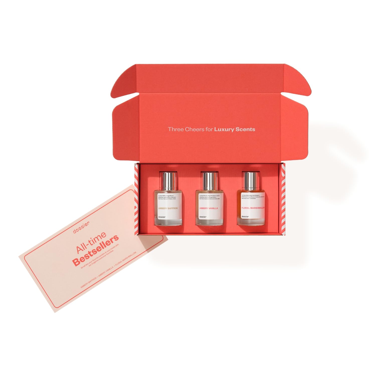 Eau de Parfum - All-time Best Sellers 50 ML Trio Set - Ambery Saffron - Ambery Vanilla - Floral Marshmallow - 3x Fragrance 1.7 Fl oz