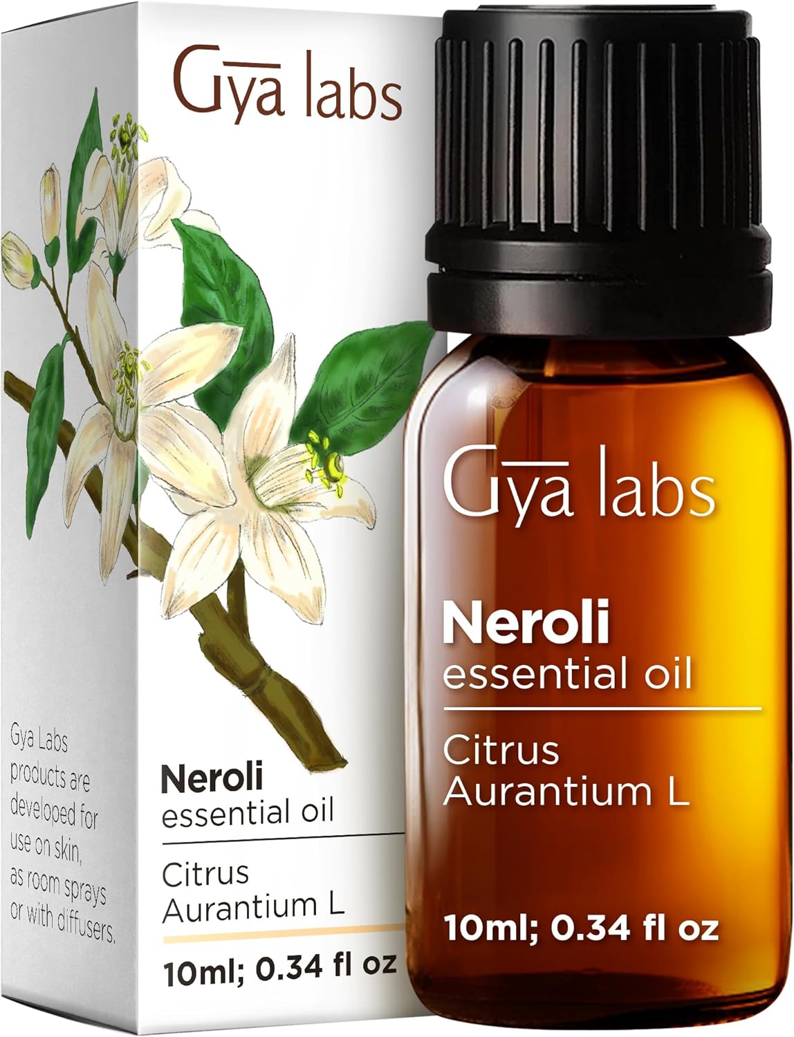 Neroli Essential Oil - 0.34 Fl Oz - for Hair, Skin, Diffuser, Aromatherapy & DIY Candle Making Scent Neroli 0.34 Fl Oz (Pack of 1)