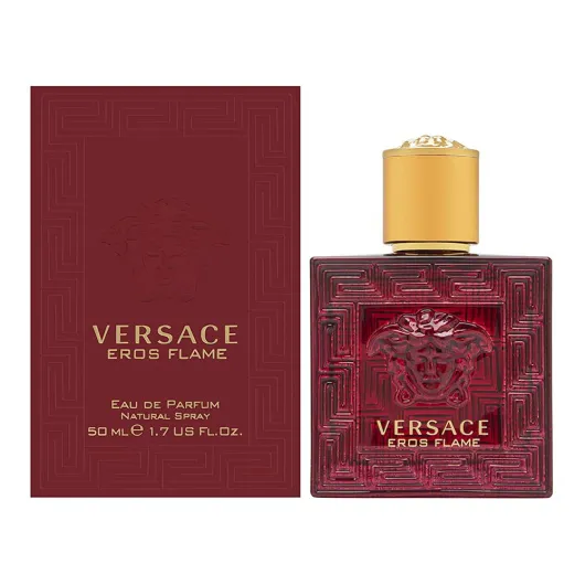 Versace Eros Flame for Men 1.7 oz Eau de Parfum Spray Fruity 1.7 Fl Oz (Pack of 1)