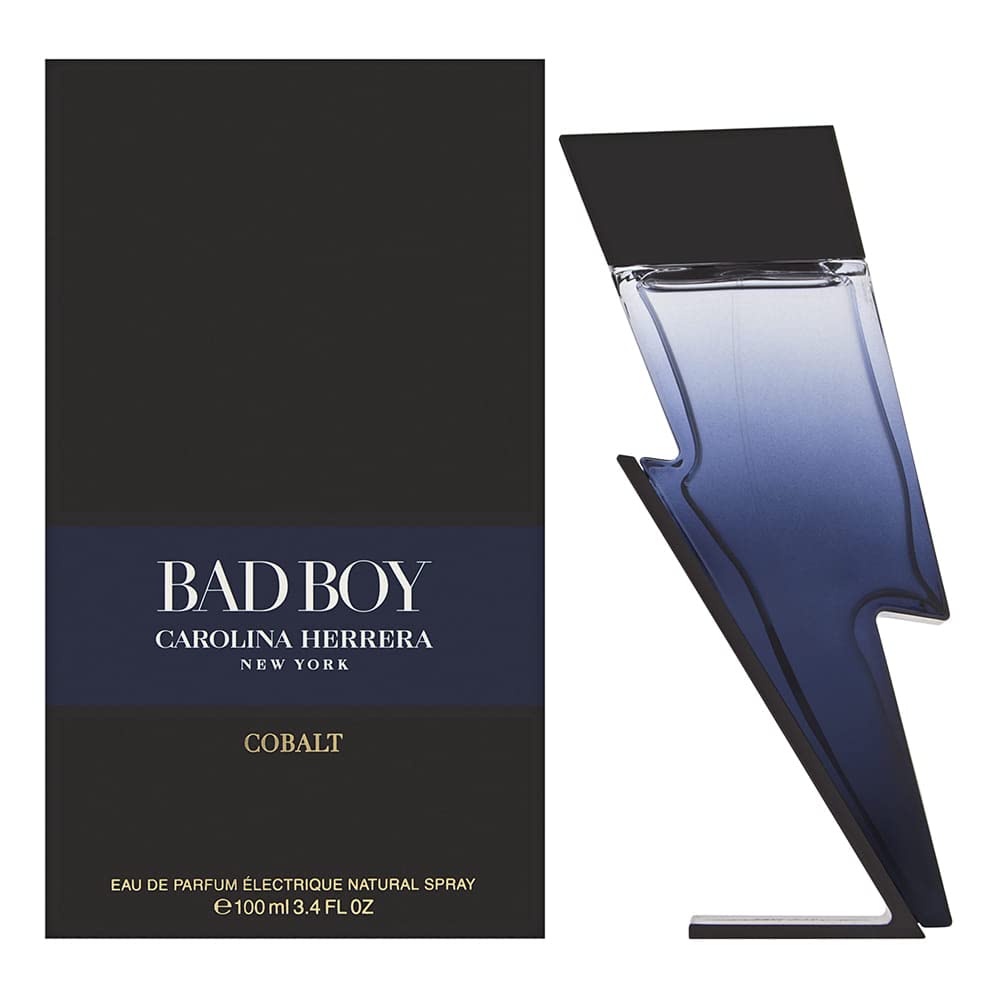 Carolina Herrera Bad Boy Cobalt Eau De Parfum Spray For Men, 3.4 Ounce 3.4 Ounce (Pack of 1)