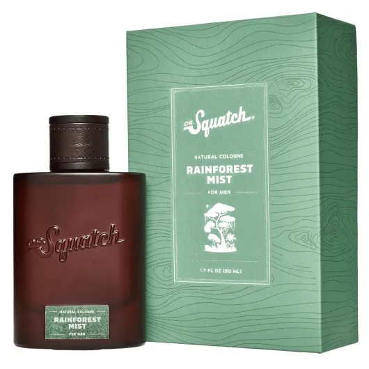 Dr - Squatch Natural Cologne for Men - Scent-Lock Technology and Sustainably-Sourced Ingredients - Rainforest Mist Cologne (1.7 fl oz)