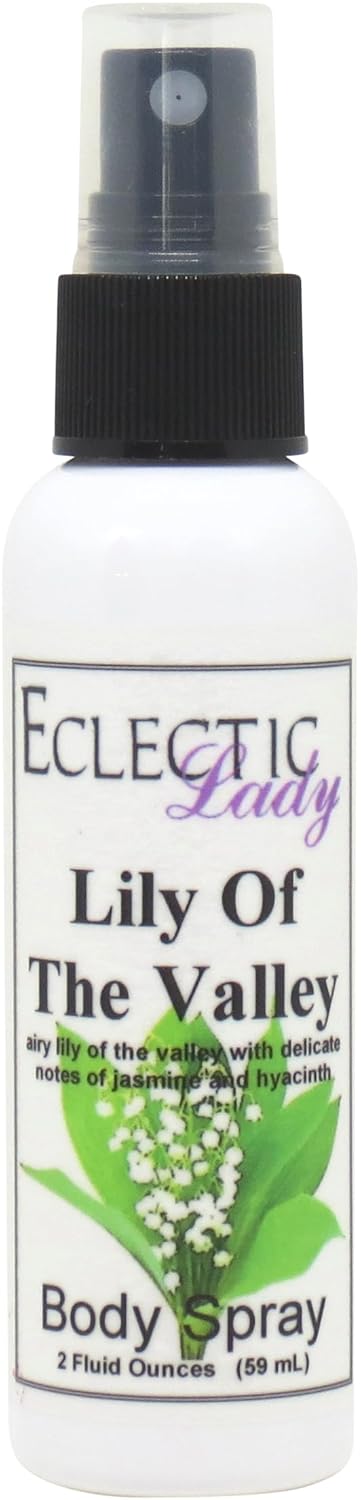 Lily Of The Valley Body Spray, 2 ounces, Body Mist for Women with Clean, Light & Gentle Fragrance, Cologne with Soft, Subtle Aroma For Daily Use 2 Fl Oz (Pack of 1)