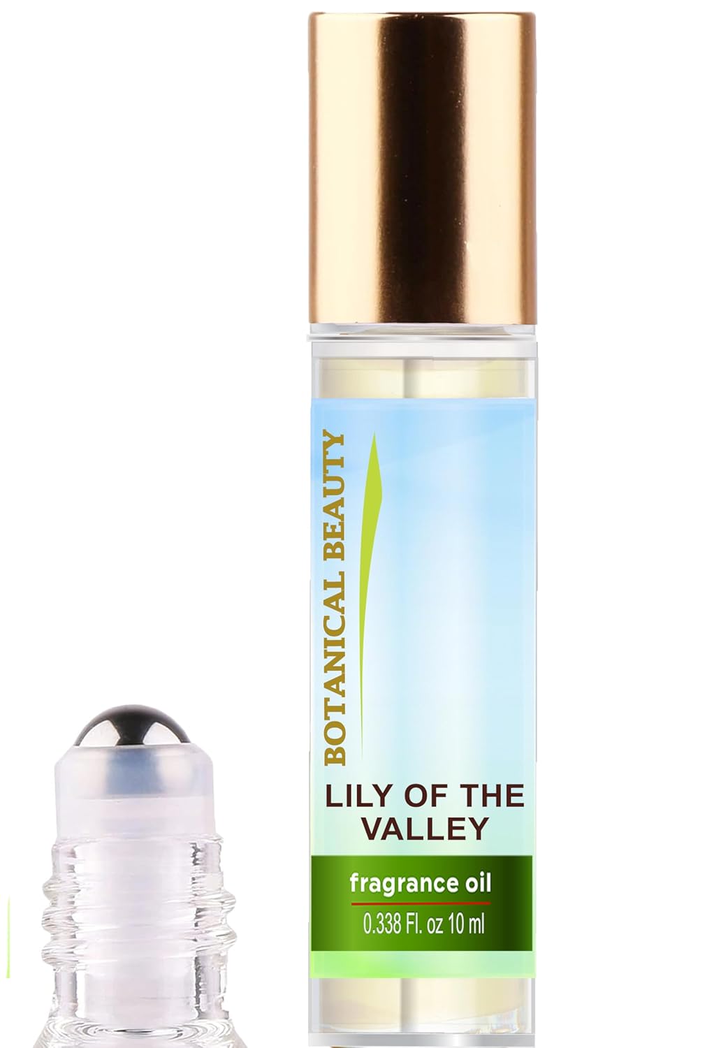 LILY OF THE VALLEY FRAGRANCE OIL ROLL-ON 0.338 FL OZ (10 ML) Rollerball Perfume, Alcohol-Free, Long Lasting Lily of the Valley 0.34 Fl Oz (Pack of 1)